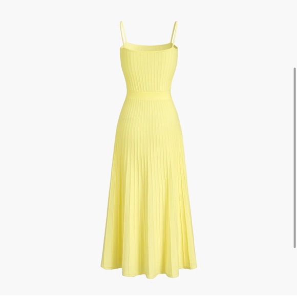 Commense Yellow Ribbed Maxi Sundress - Picture 3 of 4